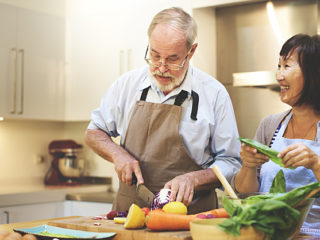 Photo of Couple Cooking