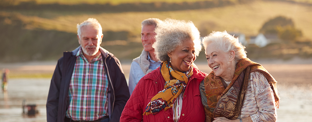 Group Of Smiling Senior Friends